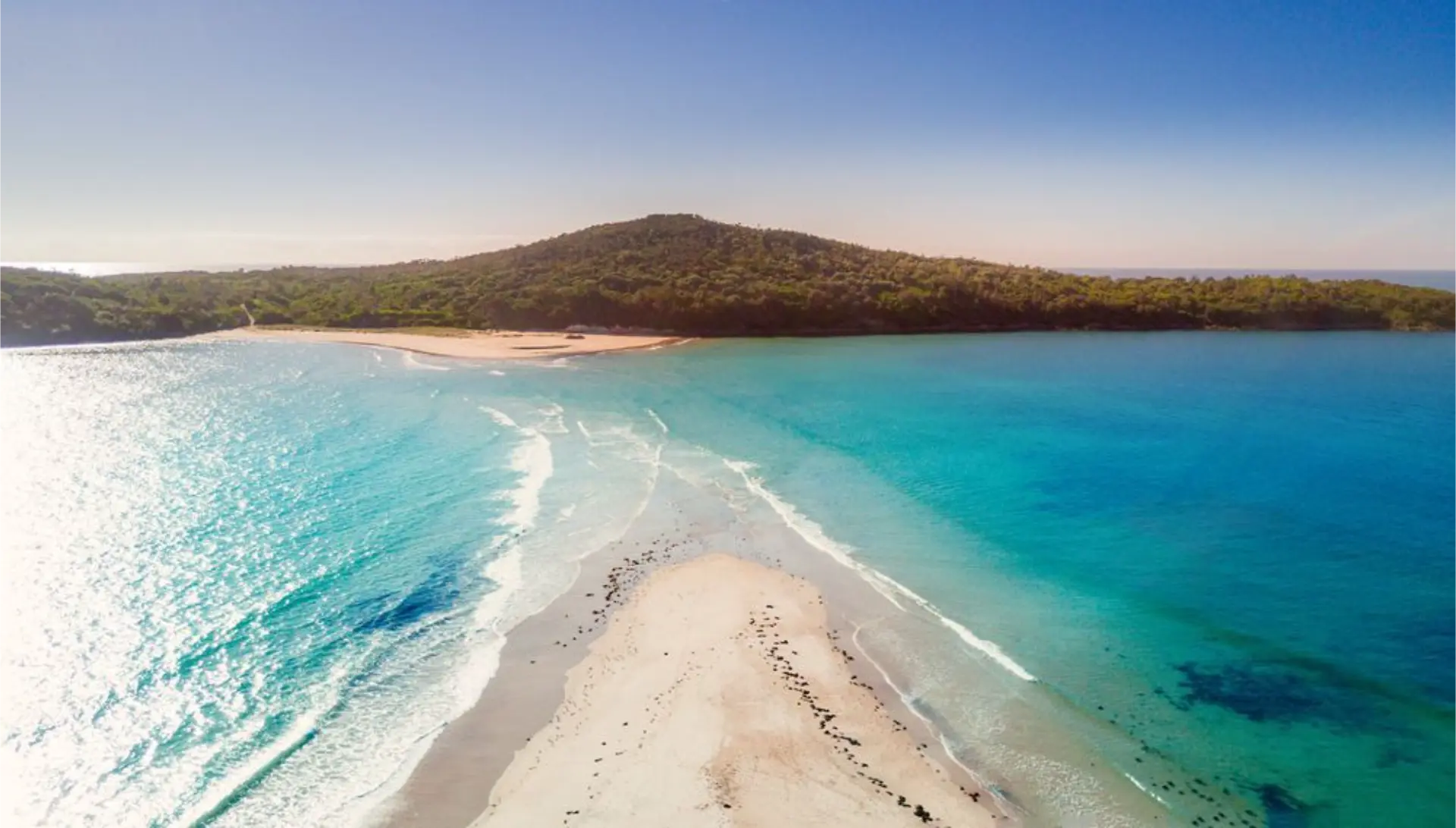 Aerial view of Port Stephens, Hunter Valley